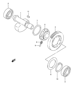 DR650 Балансир кривошипа