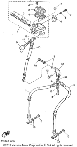 FZR600RFC Главный тормозной цилиндр