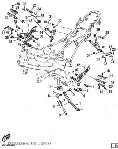 SZR660 Stand. footrest