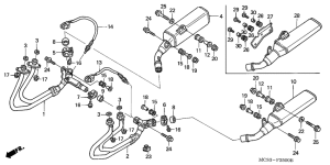 ST1300 Глушитель