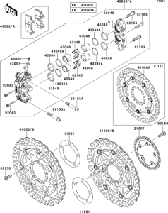 ZG1400 Передний тормоз