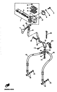 FJ600 FJ600A Передний тормозной цилиндр