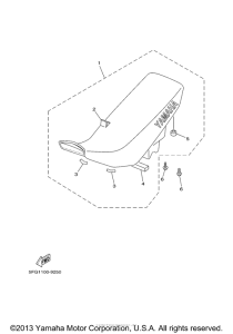 TTR225MC Сиденье