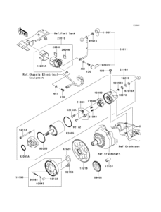 EX250 (ABS) Starter motor / starter clutch