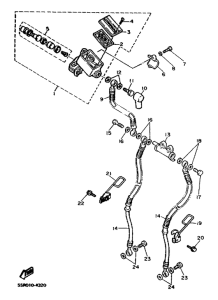 XV1100 Главный тормозной цилиндр