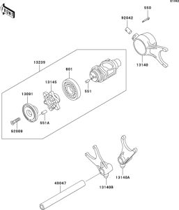  Валы и вилки переключения передач
