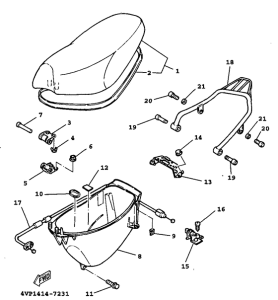 YW100E Seat. carrier