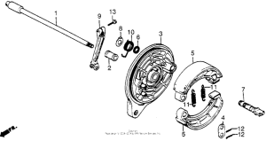 VT700C Задний тормоз