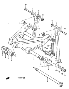 RM250 Cushion lever model d