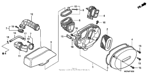 VT750DCA A Воздушный фильтр