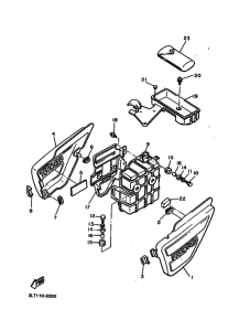 YX600 YX600B Боковая крышка