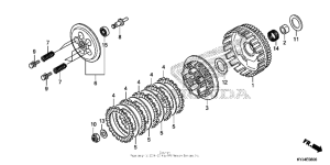 CBR250R Сцепление