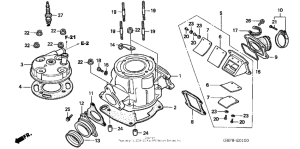 CR85RB Cylinder head ('03-'04)