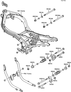ZX1000 Рама ,крепежные детали