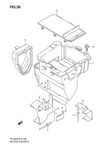RV125 Аккумулятор holder