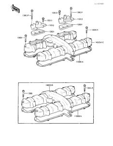 KZ550 Крышка головки цилиндров