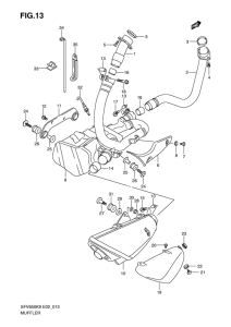 SFV650 (ABS) Muffler comp