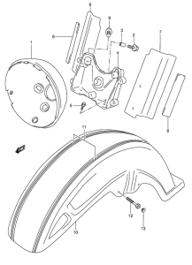 VL1500 Переднее крыло