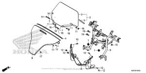 CTX700 DCT Ветровое стекло