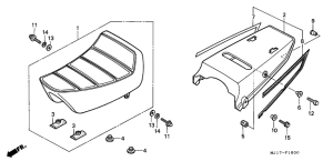 CBX750P2 Seat / rear cowl