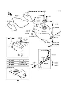 ZX636 Топливный бак