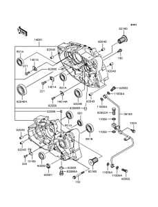 BN125 Картер двигателя