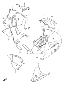 GSX1300R Under cowling