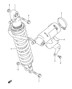 DR350 Задние амортизаторы