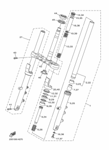 XJ6S Вилка передней оси