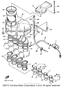 FZR750RT Воздушный фильтр