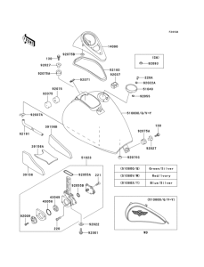 VN800 Fuel tank(1 / 4)(vn800-b2)
