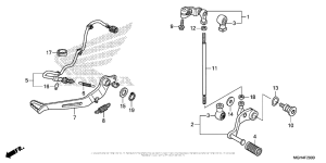 VFR1200X (DCT) Педали