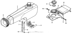 CT70 Топливный бак