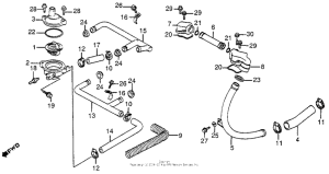 VF1000F Water pipe + thermostat