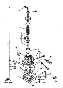 DT200U DT200UW Carburetor assy