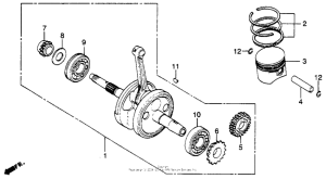 XL250S Коленвал