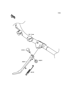 VN1700 Подножка