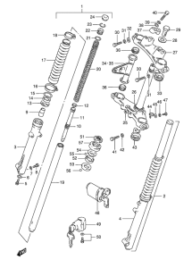 TS125 Вилка передней оси