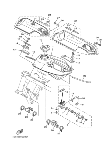 XG250 Топливный бак