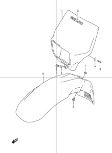 DR250 Фара головного света