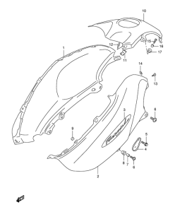 XF650 Крышка топливного бака
