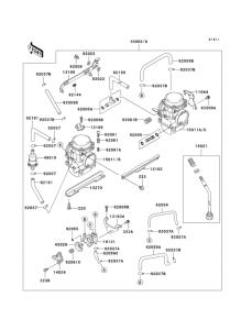 EX250 Carburetor(1 / 2)(ex250-h11 / h12)