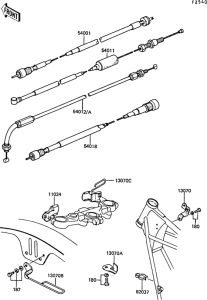 ZG1300 Тросы управления