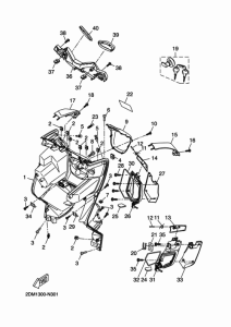 YP125RA (ABS) Ветровое стекло