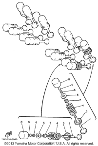 YZF600RL Клапана
