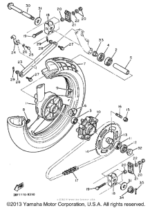 FZR400U Переднее колесо