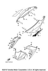 YW125 Боковые обтекатели