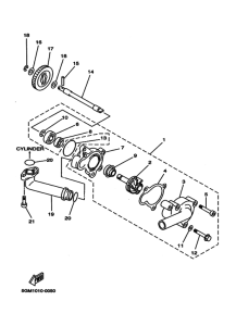 YP250 Водяная помпа