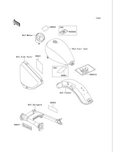 VN750 Лейбл предостережения