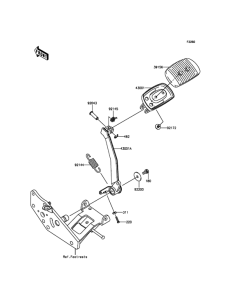 VN1700 Педаль тормоза